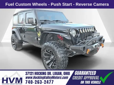 Black 2018 Jeep Wrangler Unlimited Sport for sale in Logan, OH