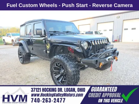 Black 2018 Jeep Wrangler Unlimited Sport for sale in Logan, OH