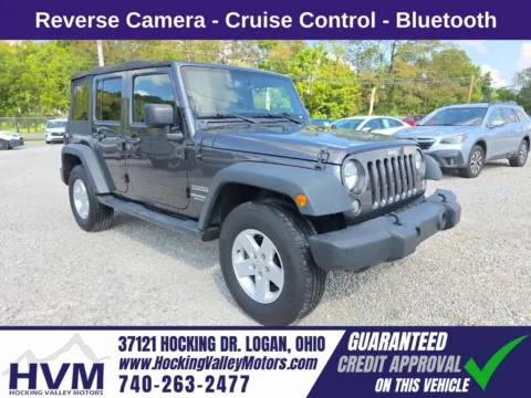 Gray 2017 Jeep Wrangler Unlimited Sport for sale in Logan, OH