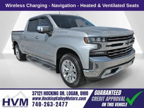 Silver 2020 Chevrolet Silverado 1500 LTZ for sale in Logan, OH