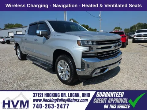 Silver 2020 Chevrolet Silverado 1500 LTZ for sale in Logan, OH
