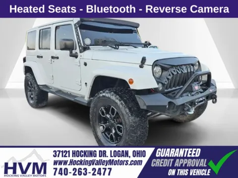White 2017 Jeep Wrangler Unlimited Sahara for sale in Logan, OH