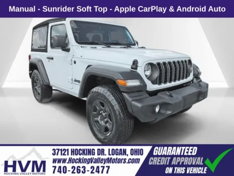 White 2024 Jeep Wrangler Sport for sale in Logan, OH