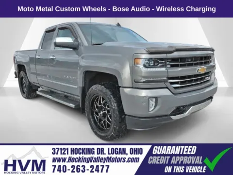 Gray 2017 Chevrolet Silverado 1500 LTZ for sale in Logan, OH