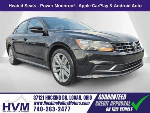 Black 2019 Volkswagen Passat 2.0T Wolfsburg for sale in Logan, OH