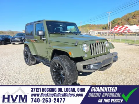 Green 2016 Jeep Wrangler Sahara for sale in Logan, OH