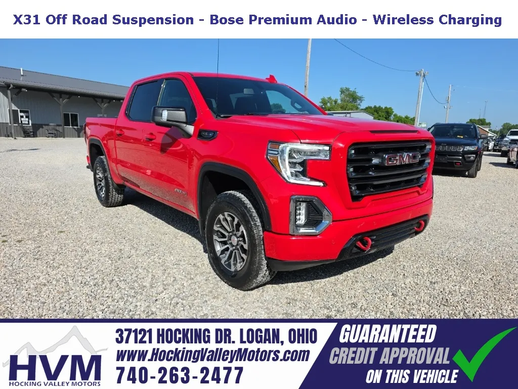 Red 2021 GMC Sierra 1500 AT4 for sale in Logan, OH