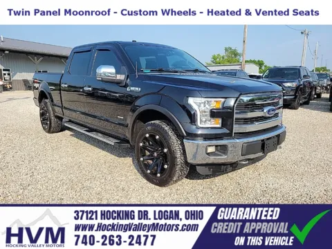 Black 2016 Ford F-150 Lariat for sale in Logan, OH