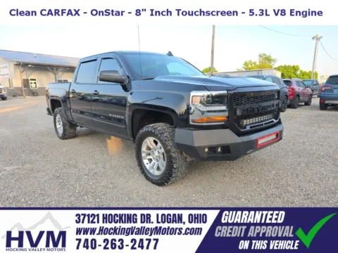 Black 2018 Chevrolet Silverado 1500 LT for sale in Logan, OH