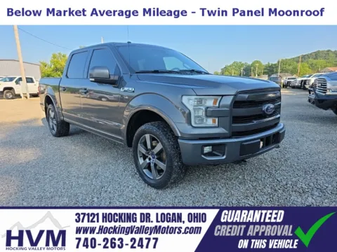 Gray 2015 Ford F-150 Lariat for sale in Logan, OH