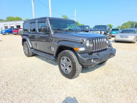 Gray 2018 Jeep Wrangler Unlimited Sport S for sale in Logan, OH