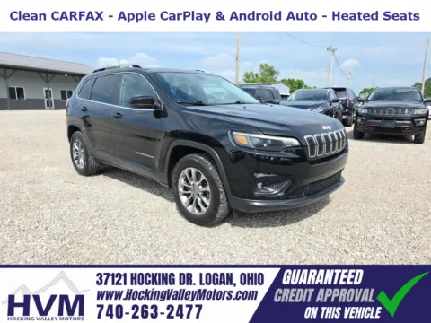 Black 2019 Jeep Cherokee Latitude Plus for sale in Logan, OH