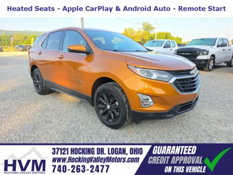 Orange 2018 Chevrolet Equinox LT for sale in Logan, OH