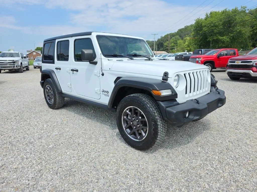 White 2020 Jeep Wrangler Unlimited Sport for sale in Logan, OH