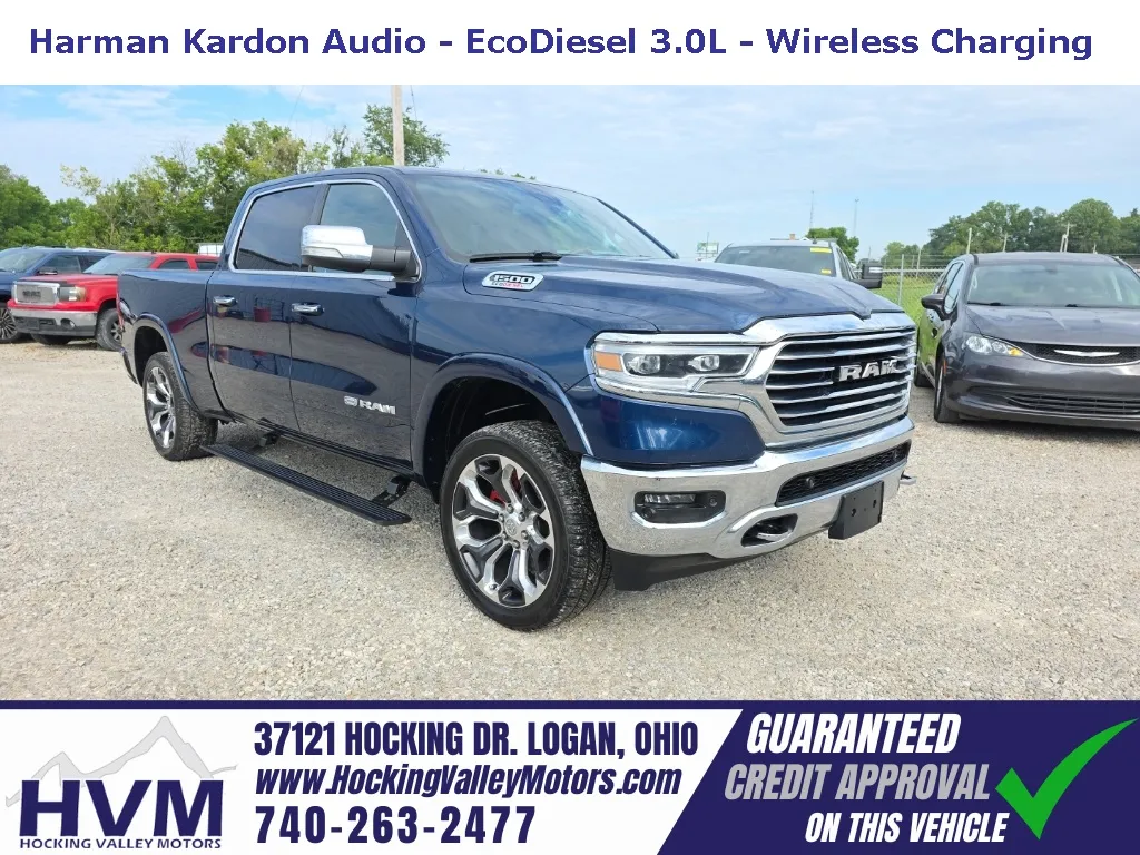 Blue 2020 Ram 1500 Laramie Longhorn for sale in Logan, OH