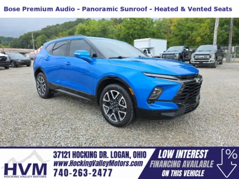 Blue 2024 Chevrolet Blazer RS for sale in Logan, OH