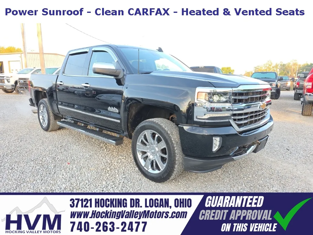 Black 2018 Chevrolet Silverado 1500 High Country for sale in Logan, OH