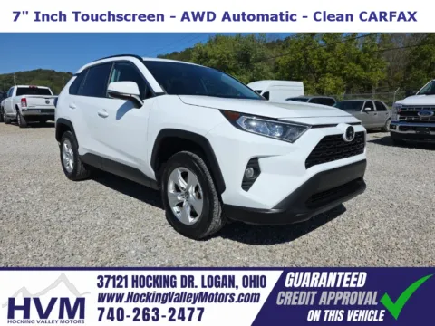 White 2021 Toyota RAV4 XLE for sale in Logan, OH