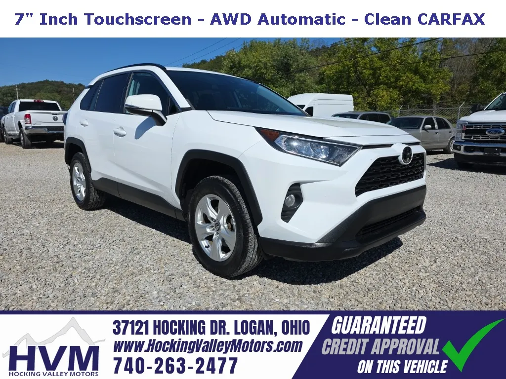 White 2021 Toyota RAV4 XLE for sale in Logan, OH