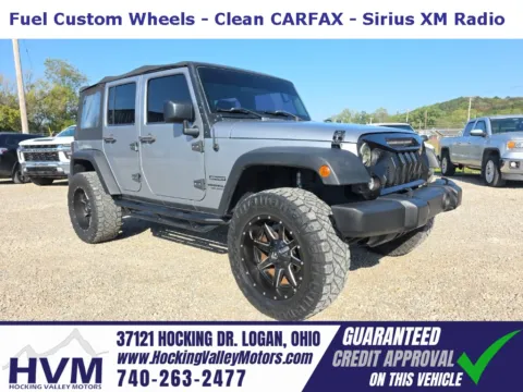 Silver 2015 Jeep Wrangler Unlimited Sport for sale in Logan, OH