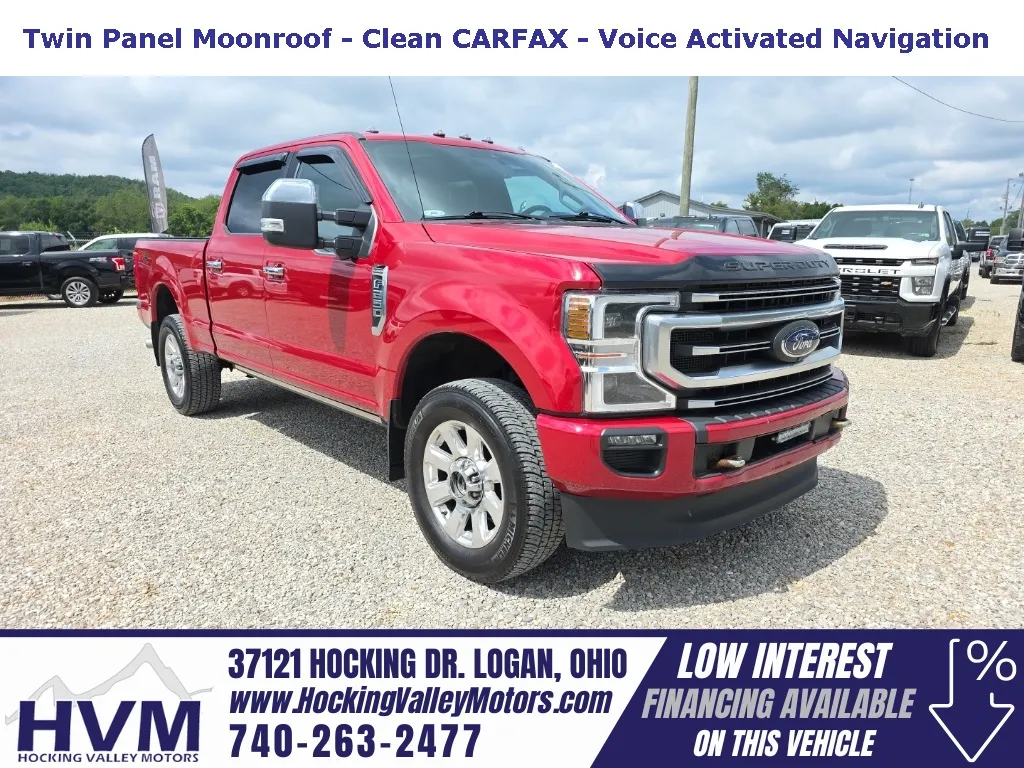 Red 2021 Ford F-250SD Platinum for sale in Logan, OH