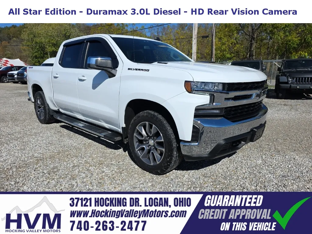 White 2021 Chevrolet Silverado 1500 LT for sale in Logan, OH