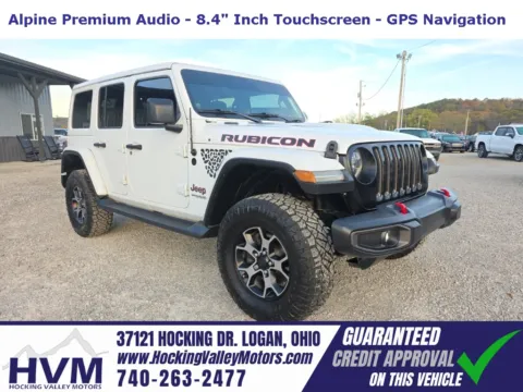 White 2019 Jeep Wrangler Unlimited Rubicon for sale in Logan, OH