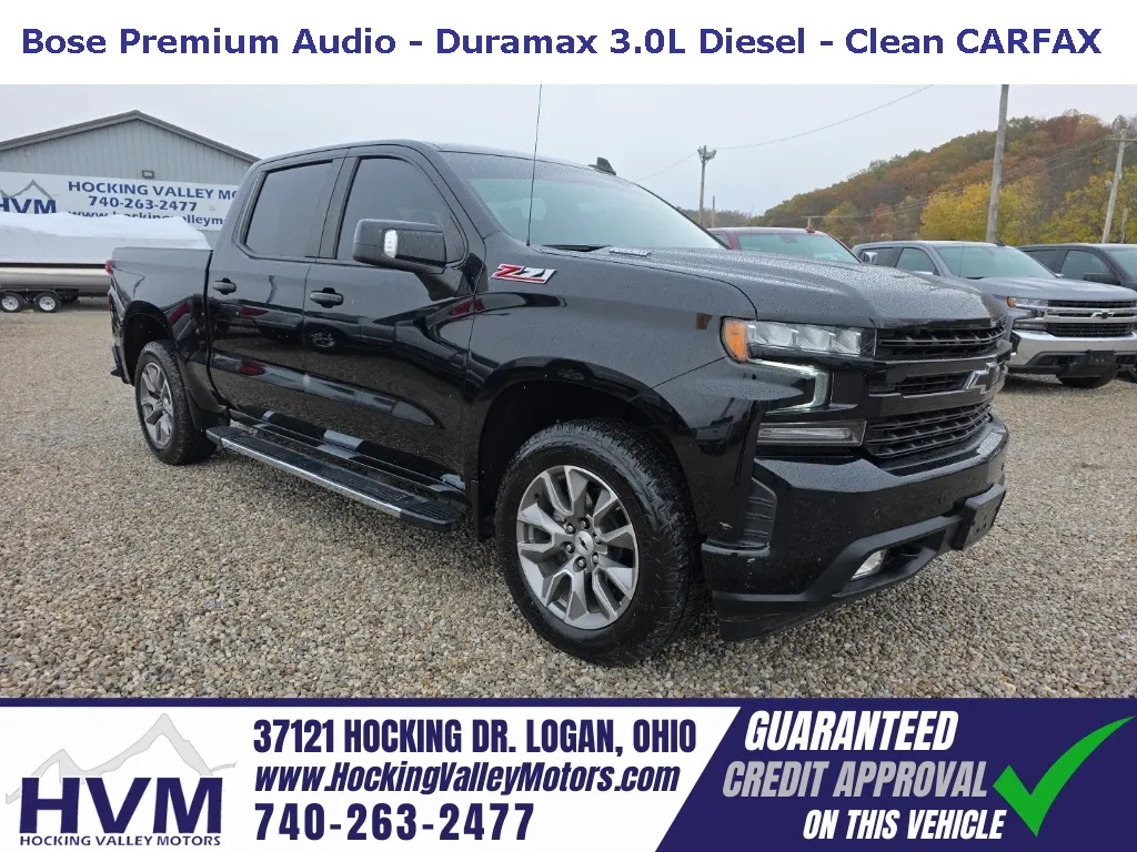 Black 2021 Chevrolet Silverado 1500 RST for sale in Logan, OH