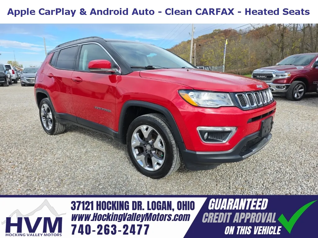 Red 2019 Jeep Compass Limited for sale in Logan, OH