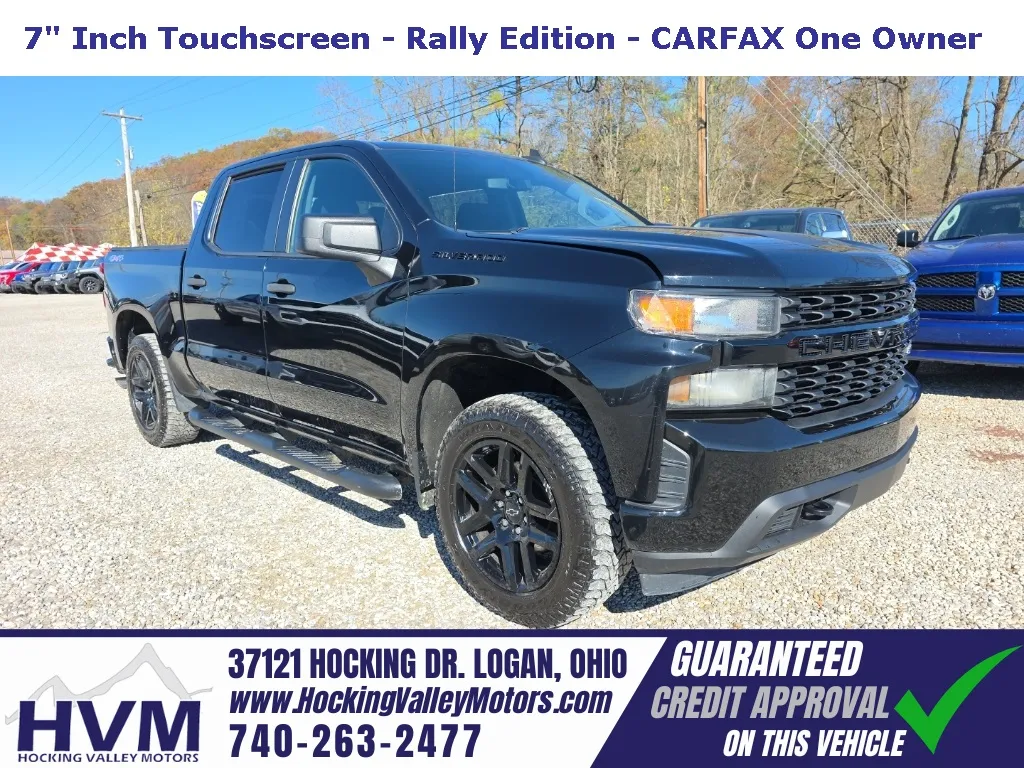 Black 2021 Chevrolet Silverado 1500 Custom for sale in Logan, OH