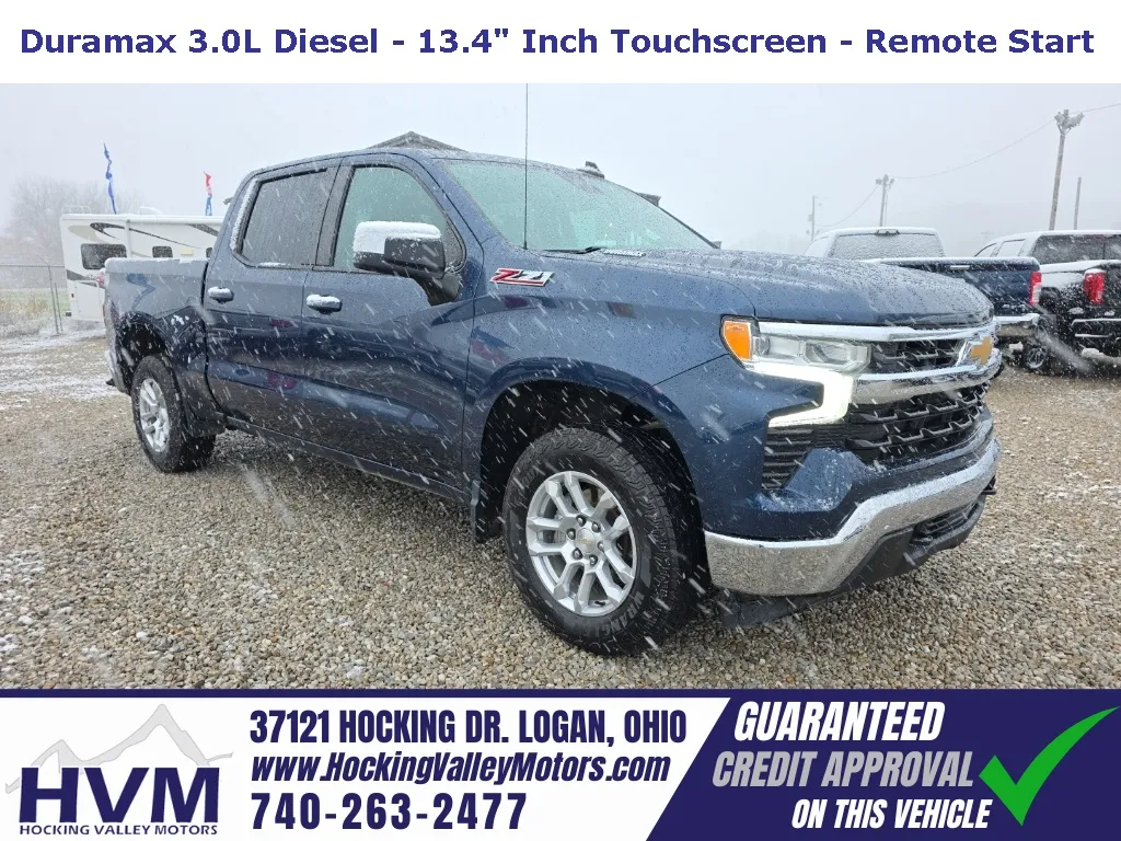 Blue 2023 Chevrolet Silverado 1500 LT for sale in Logan, OH