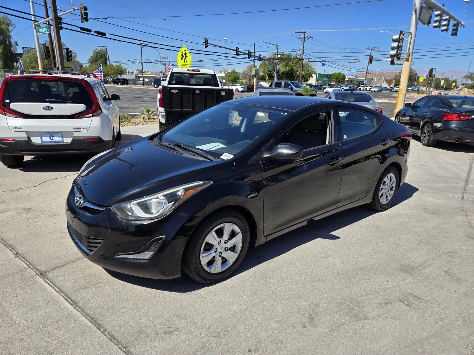 Black 2016 Hyundai Elantra SE for sale in Las Vegas, NV