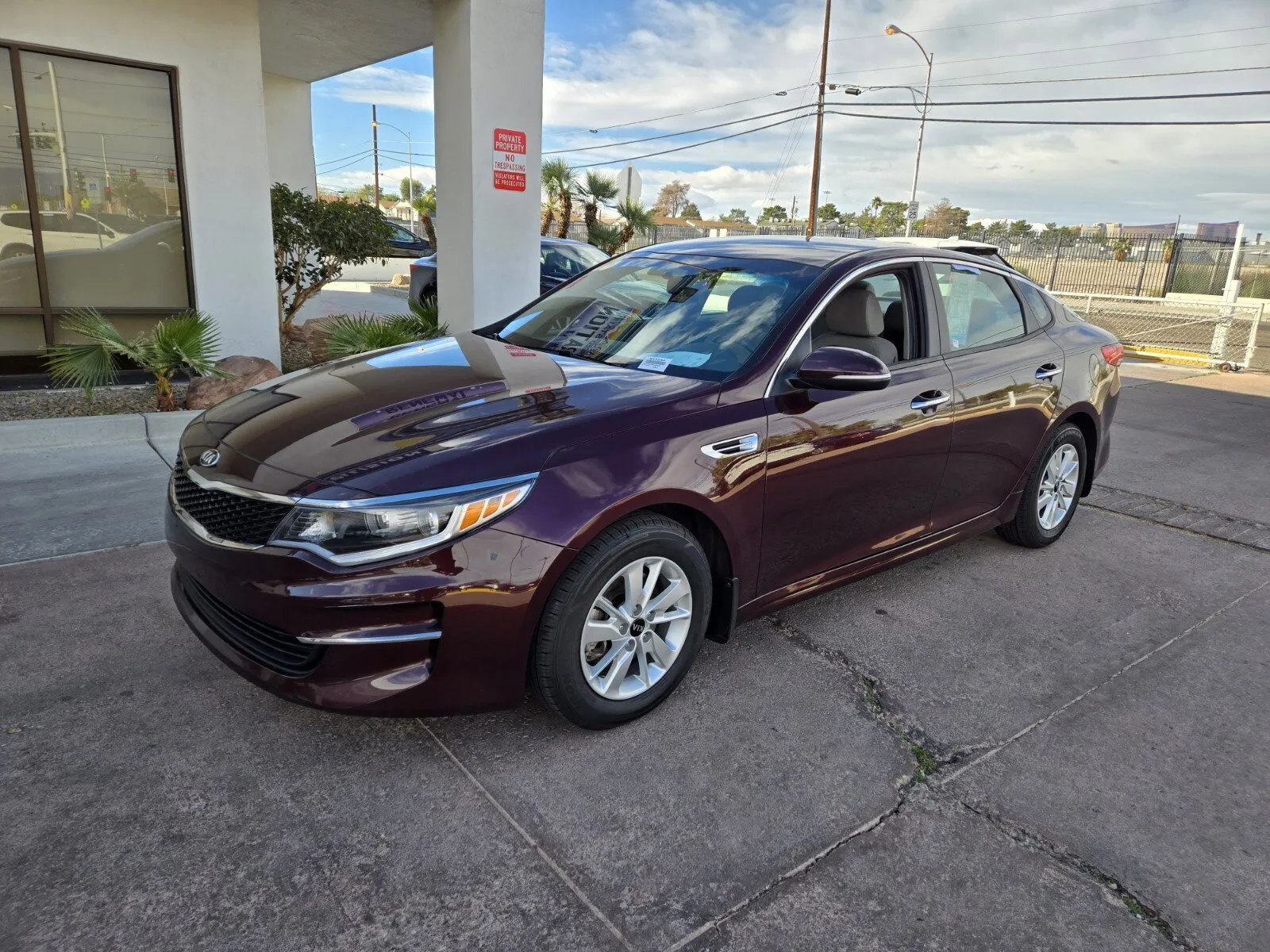 Red 2016 Kia Optima LX for sale in Las Vegas, NV