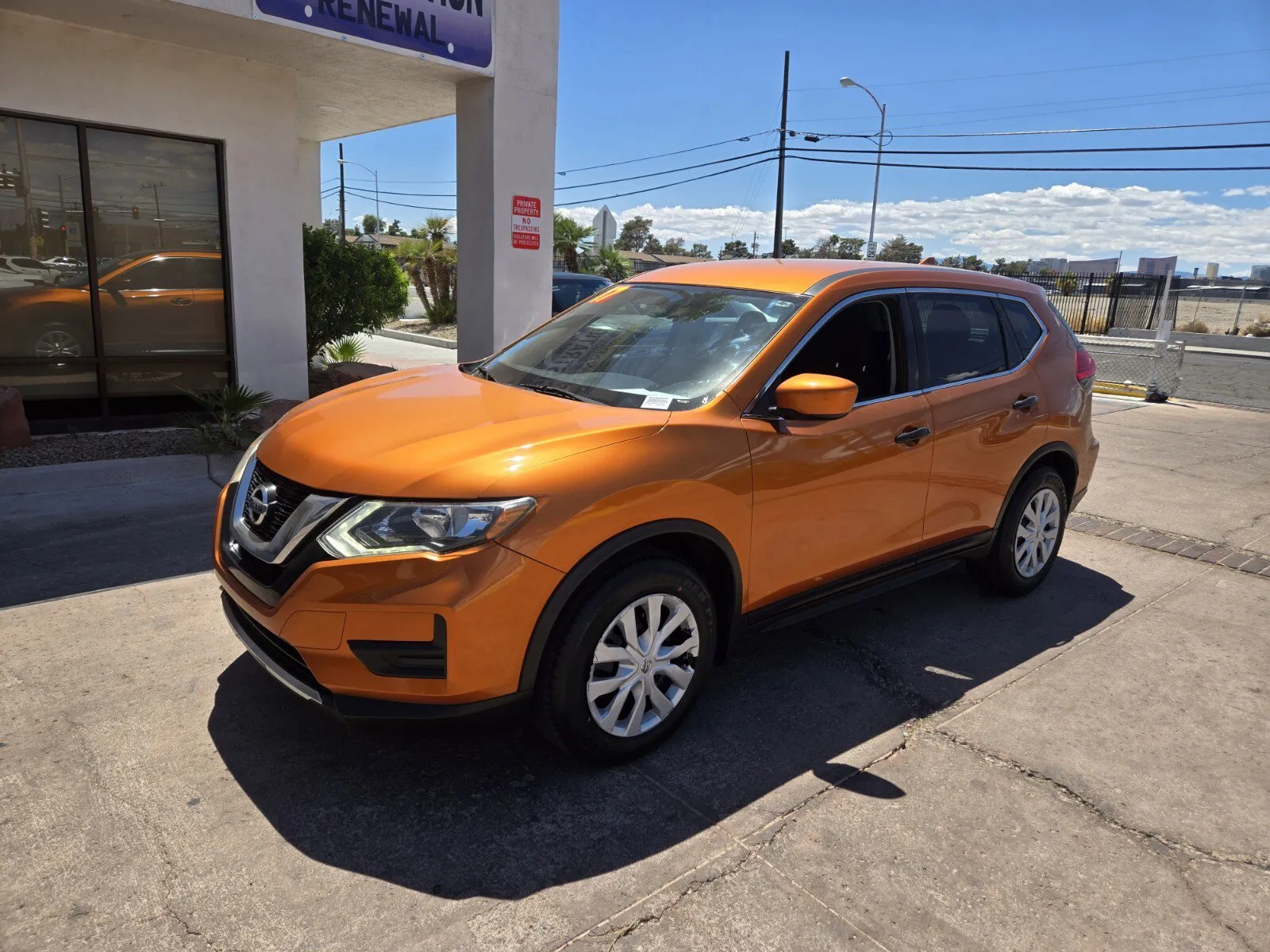 Orange 2017 Nissan Rogue S for sale in Las Vegas, NV