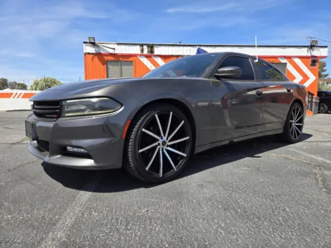 Gray 2016 Dodge Charger SXT for sale in Las Vegas, NV