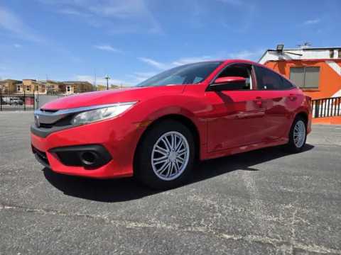 Red 2016 Honda Civic Sedan LX for sale in Las Vegas, NV