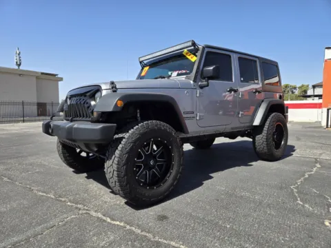 Silver 2017 Jeep Wrangler Unlimited Sport for sale in Las Vegas, NV