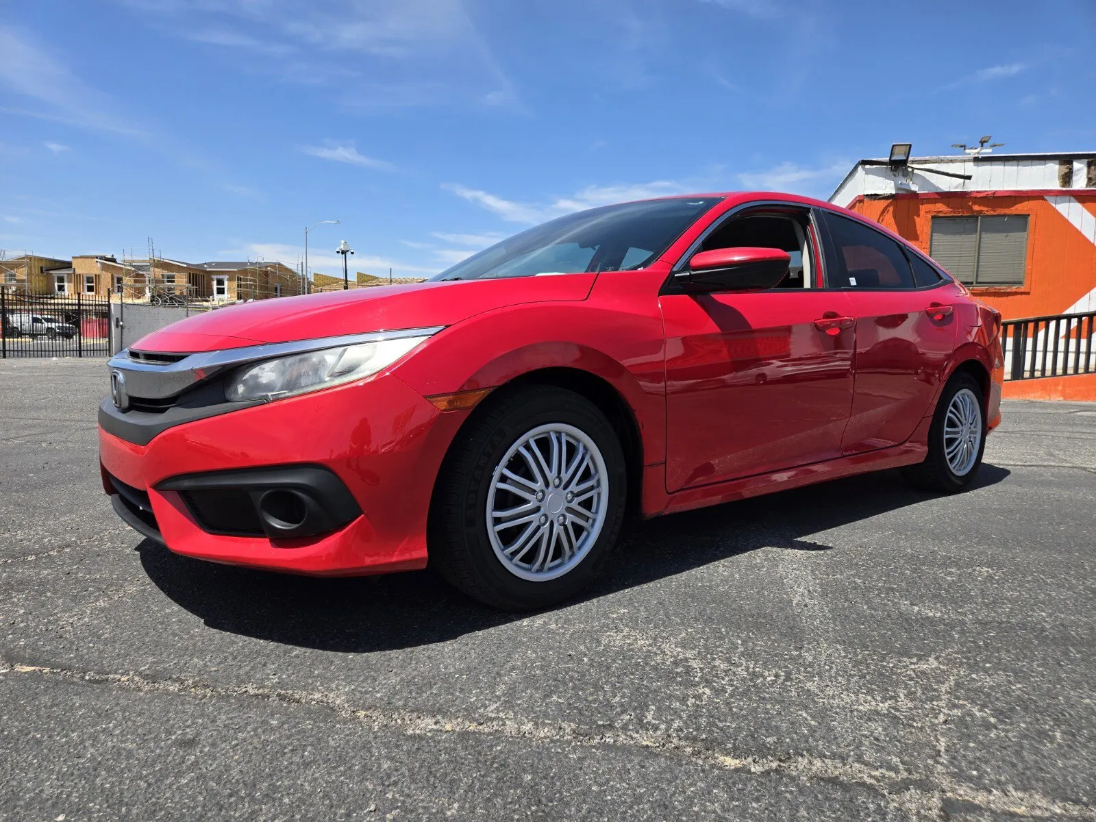 Red 2016 Honda Civic Sedan LX for sale in Las Vegas, NV