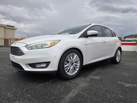 White 2015 Ford Focus Titanium for sale in Las Vegas, NV