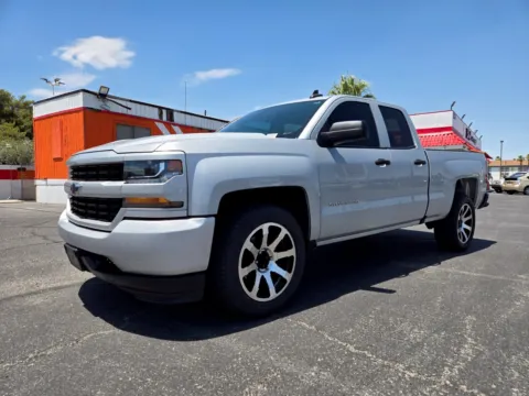 Silver 2018 Chevrolet Silverado 1500 Custom for sale in Las Vegas, NV