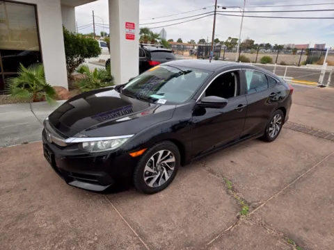 Black 2018 Honda Civic Sedan EX for sale in Las Vegas, NV