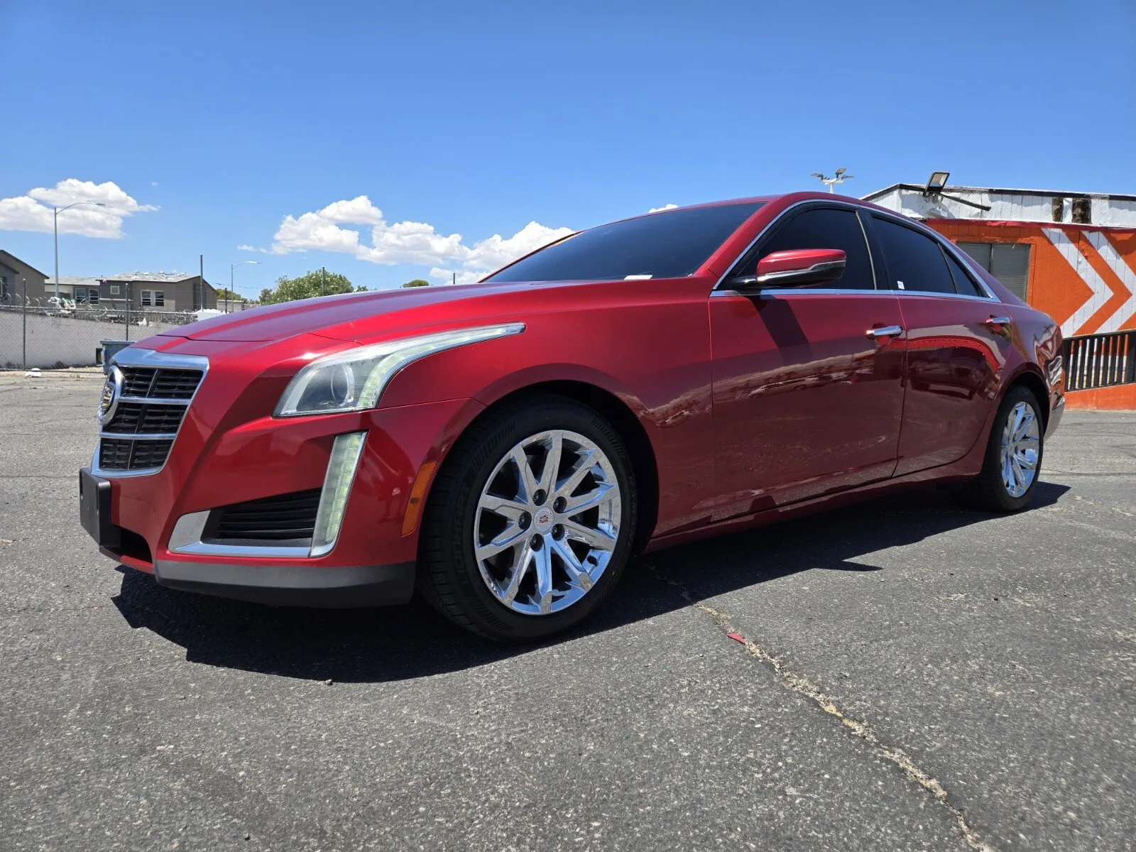 Red 2014 Cadillac CTS Sedan Luxury RWD for sale in Las Vegas, NV