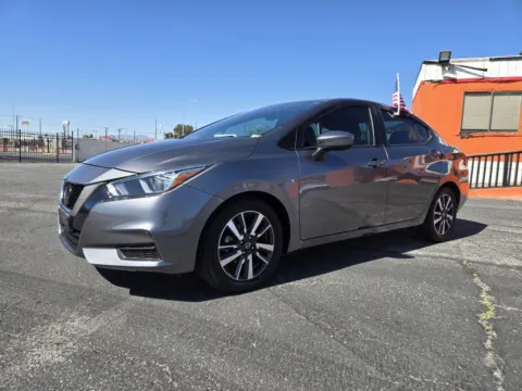 Gray 2021 Nissan Versa SV for sale in Las Vegas, NV
