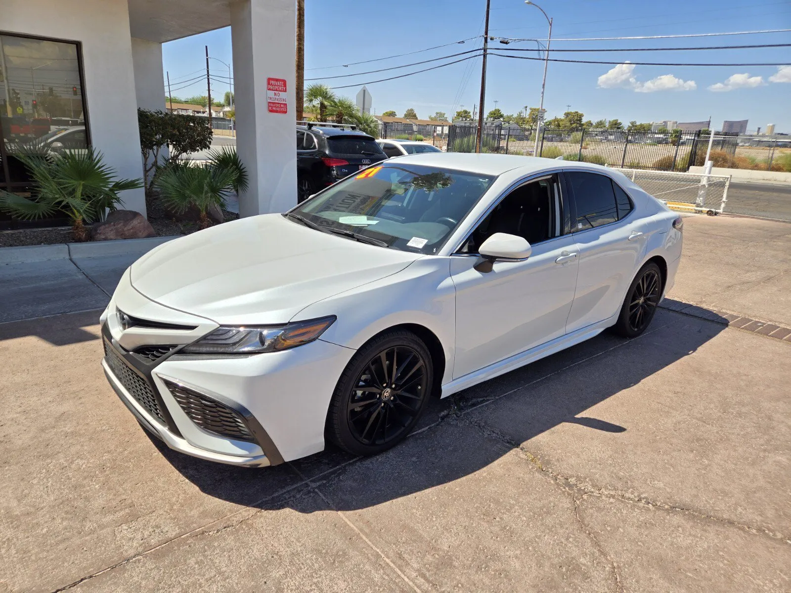 White 2021 Toyota Camry XSE for sale in Las Vegas, NV