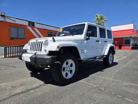 White 2016 Jeep Wrangler Unlimited Sahara for sale in Las Vegas, NV