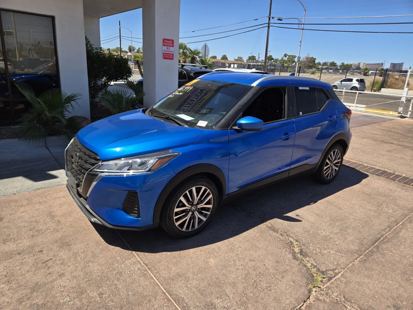 Blue 2021 Nissan Kicks SV for sale in Las Vegas, NV