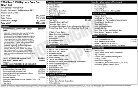More photos of 2026 Ram 1500 Big Horn at Woody Folsom Chrysler Dodge Jeep Ram of Baxley, GA