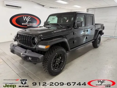 Black 2025 Jeep Gladiator Willys for sale in Baxley, GA