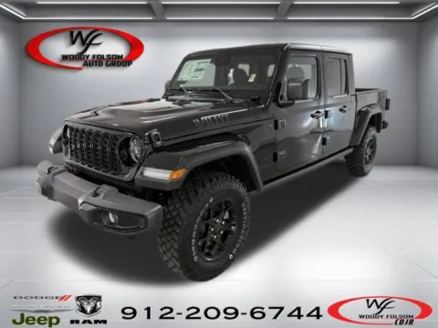 Black 2025 Jeep Gladiator Willys for sale in Baxley, GA