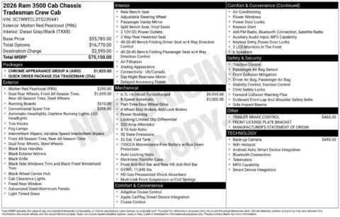 More photos of 2026 Ram 3500 Chassis Cab Tradesman at Woody Folsom Chrysler Dodge Jeep Ram of Baxley, GA